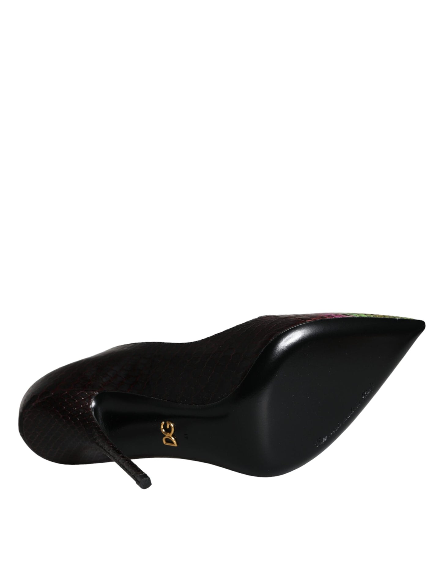 Dolce & Gabbana Flerfarvede Eksotisk Læder Hæle Pumps Sko
