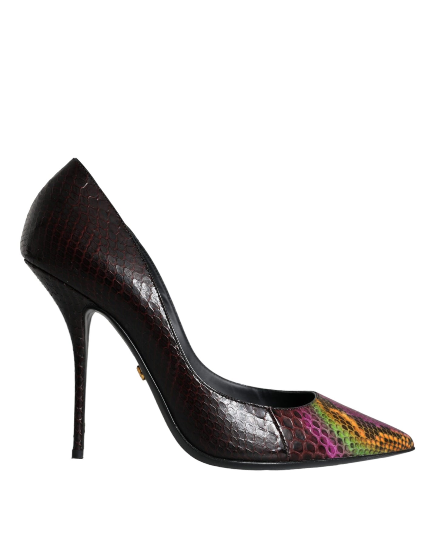 Dolce & Gabbana Flerfarvede Eksotisk Læder Hæle Pumps Sko