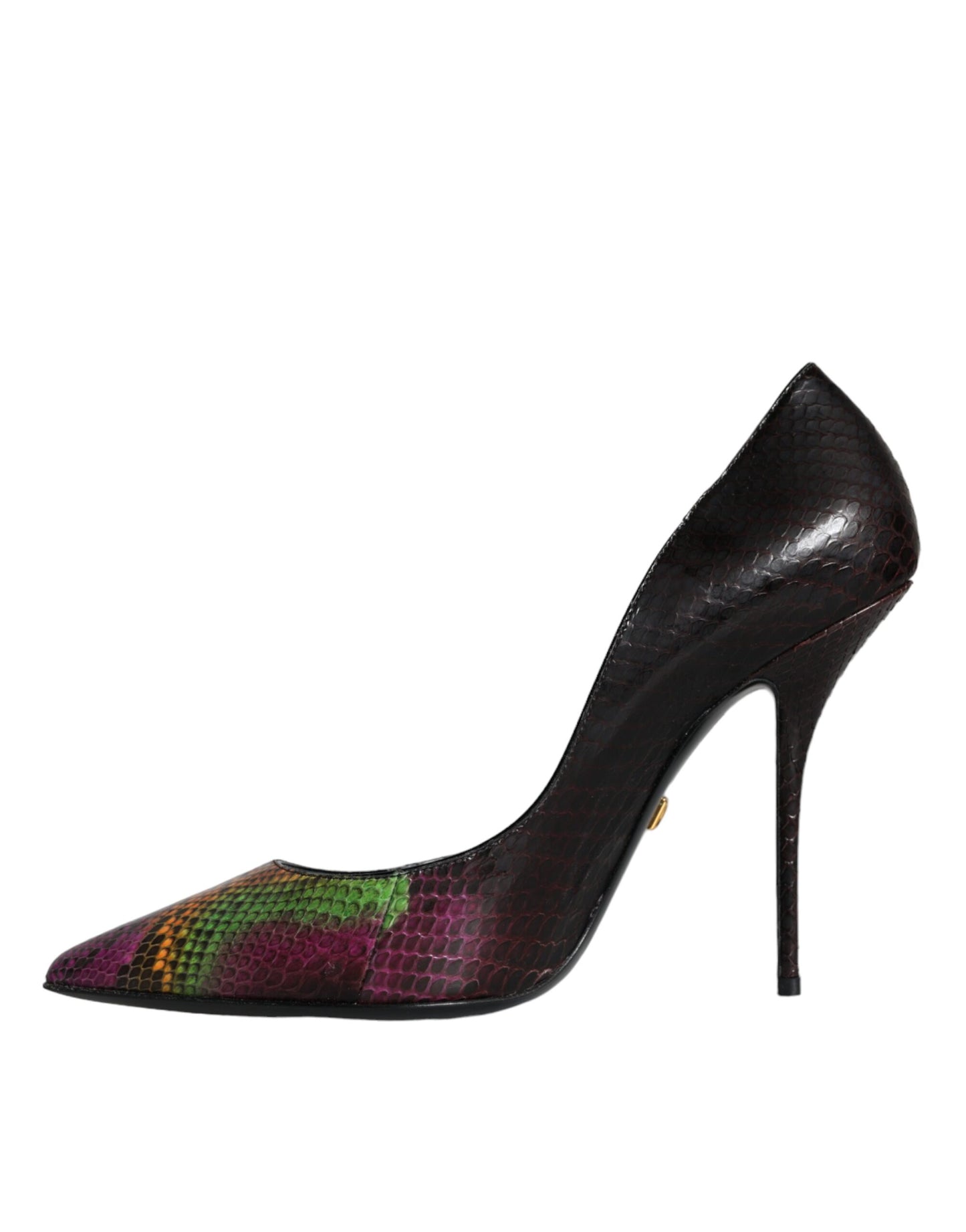 Dolce & Gabbana Flerfarvede Eksotisk Læder Hæle Pumps Sko