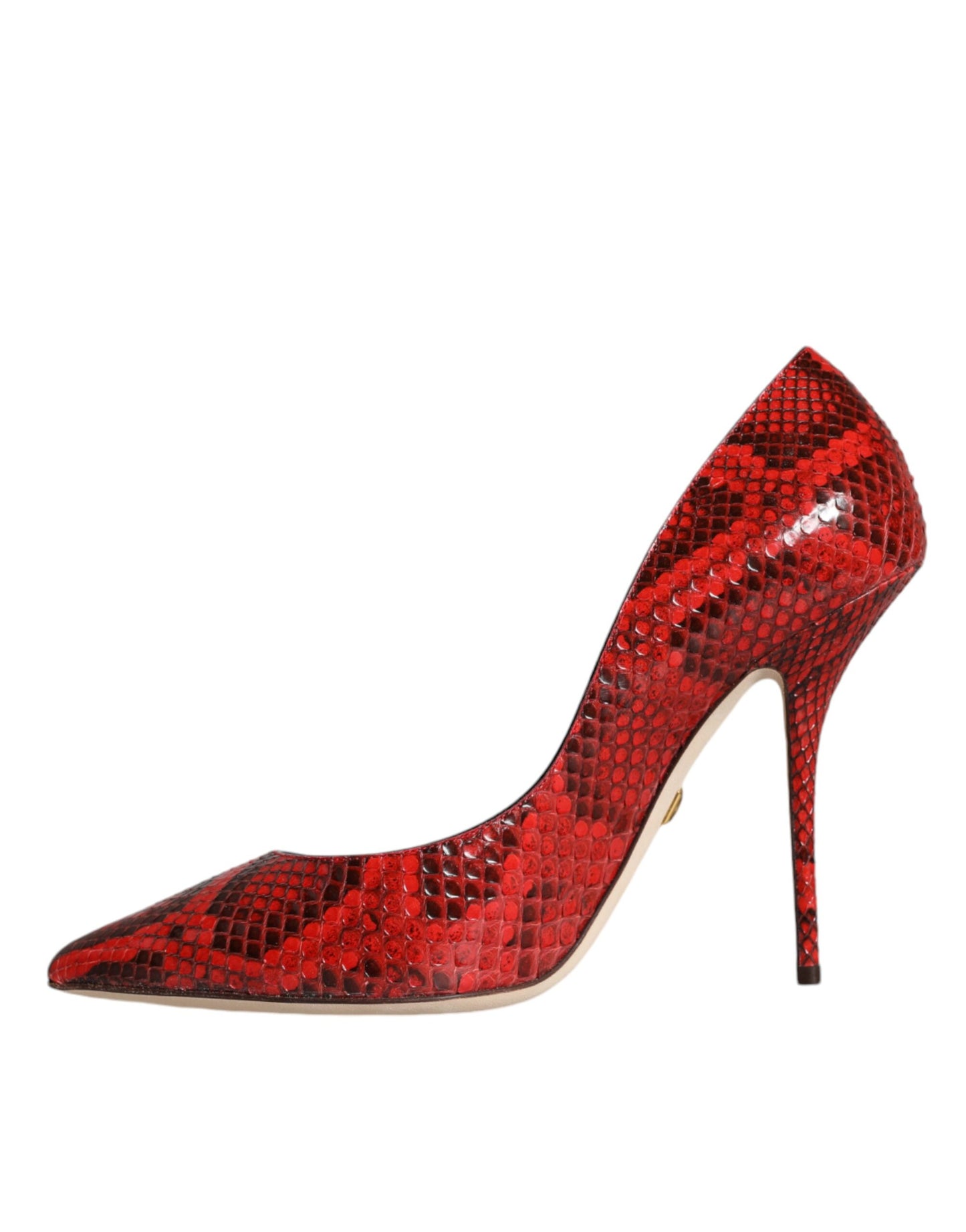 Dolce & Gabbana Røde Læder Stiletto Højhælede Pumps Sko