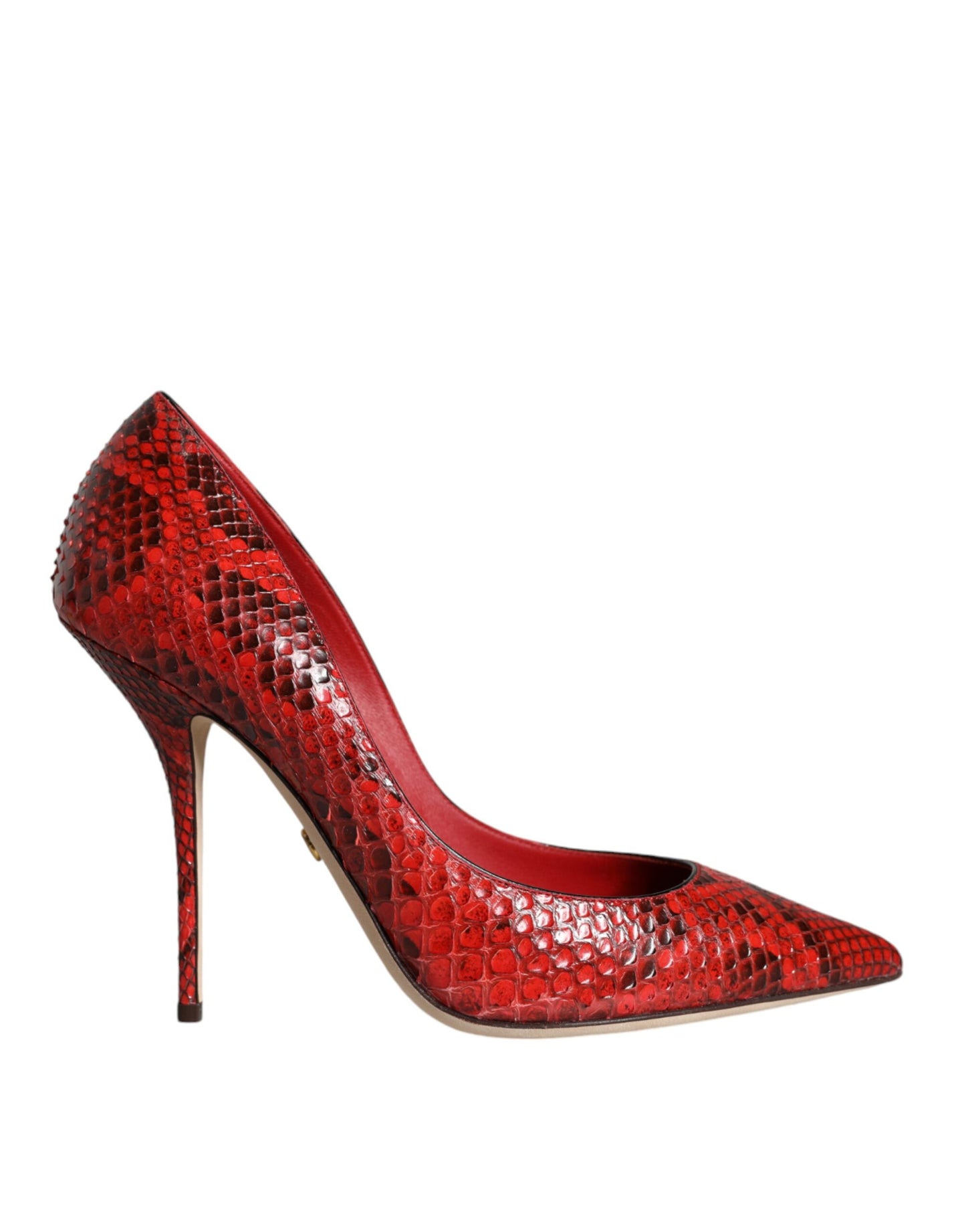 Dolce & Gabbana Røde Læder Stiletto Højhælede Pumps Sko