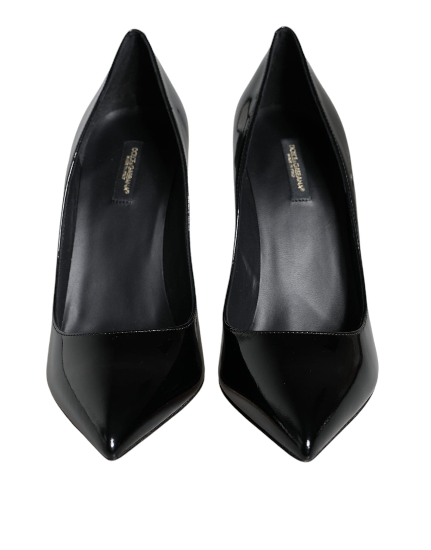 Dolce & Gabbana Sorte Bellucci Pumps i Laklæder med Høje Hæle