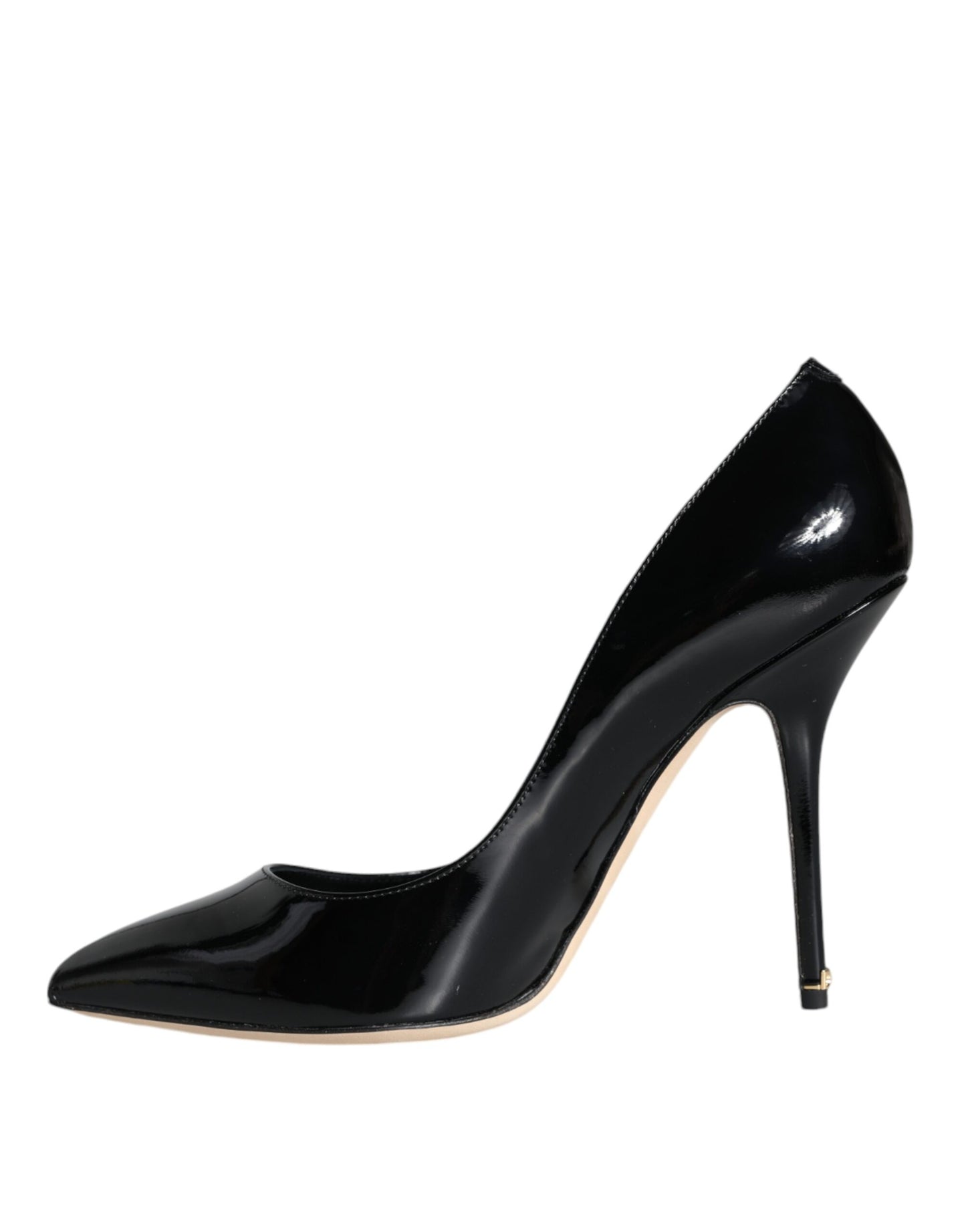 Dolce & Gabbana Sorte Bellucci Pumps i Laklæder med Høje Hæle