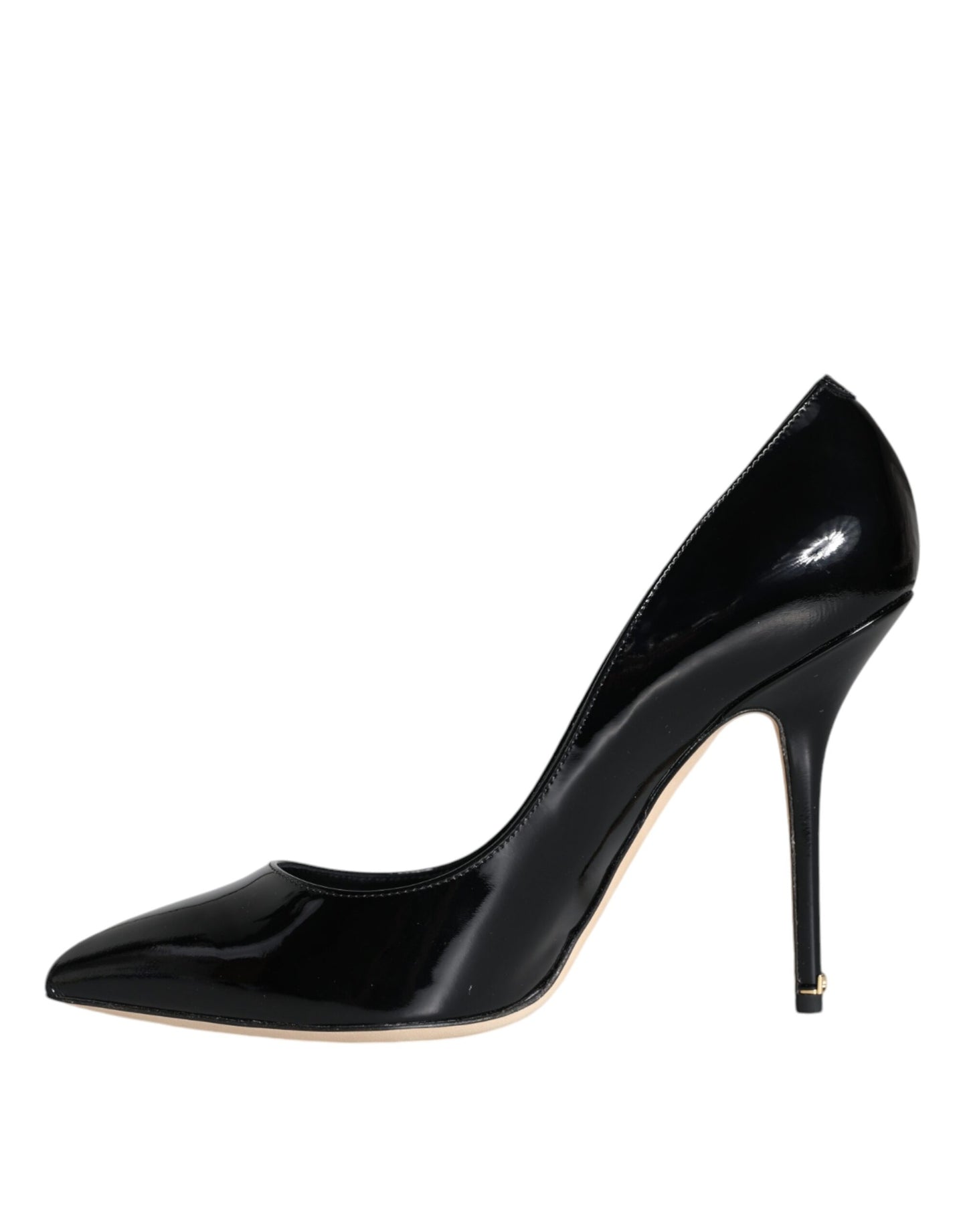 Dolce & Gabbana Sorte Bellucci Pumps i Laklæder med Høje Hæle