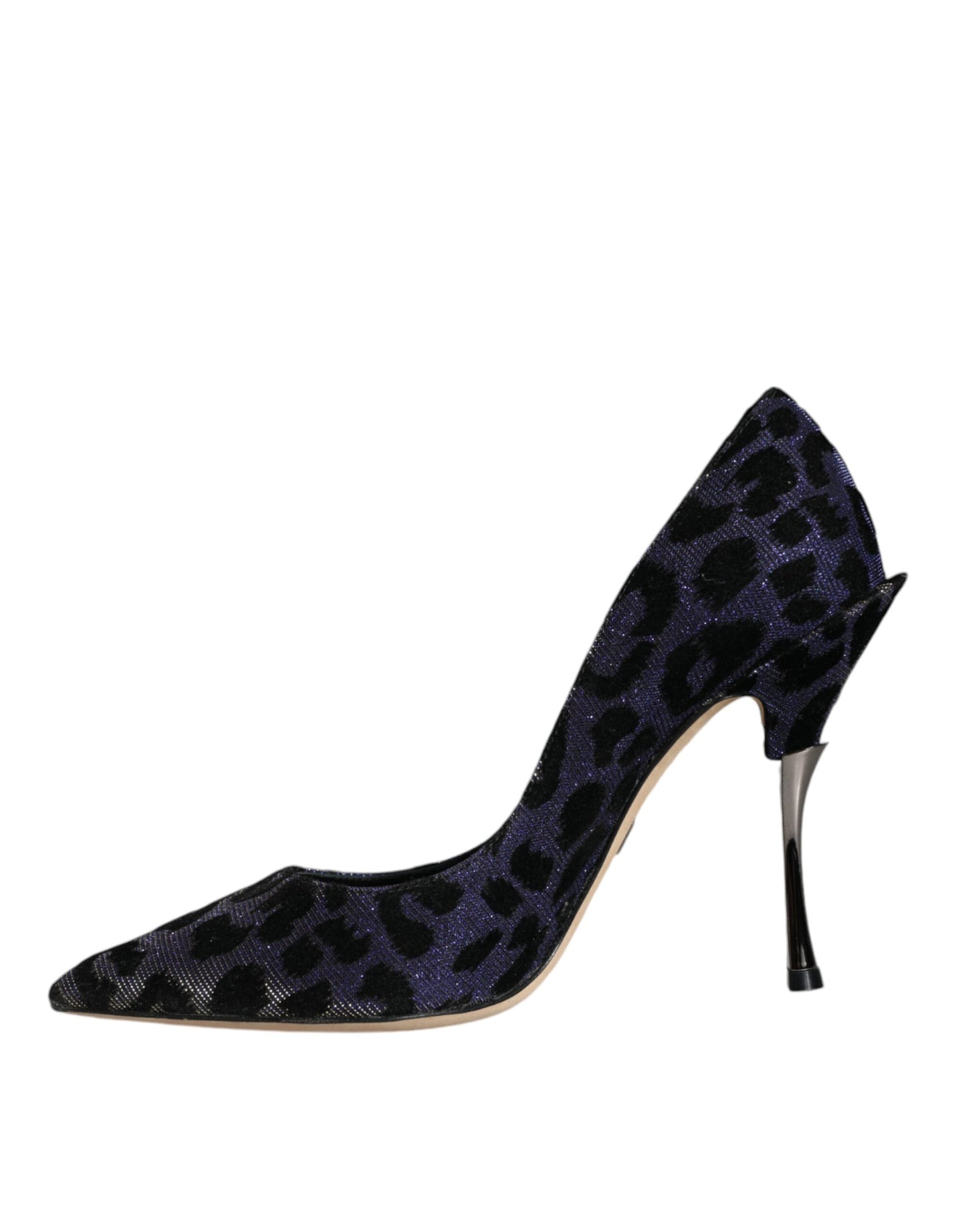 Dolce & Gabbana Violet Leopard Lurex Højhælede Pumps Sko