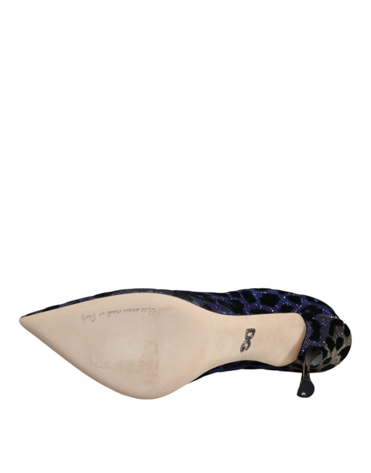 Dolce & Gabbana Violet Leopard Lurex Højhælede Pumps Sko