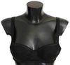 Dolce & Gabbana Black Silk Lace Balconcino BH Undertøj