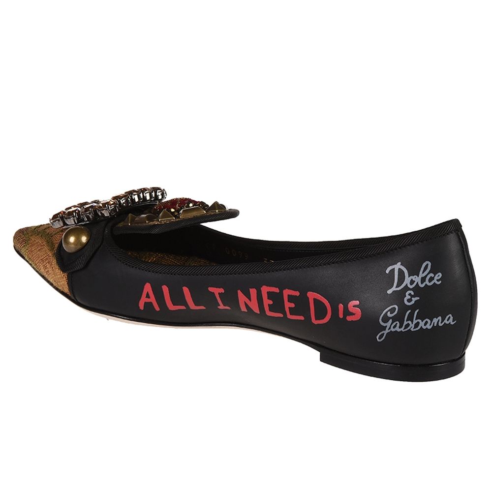 Dolce & Gabbana sorte kalveskinds pumps til kvinder