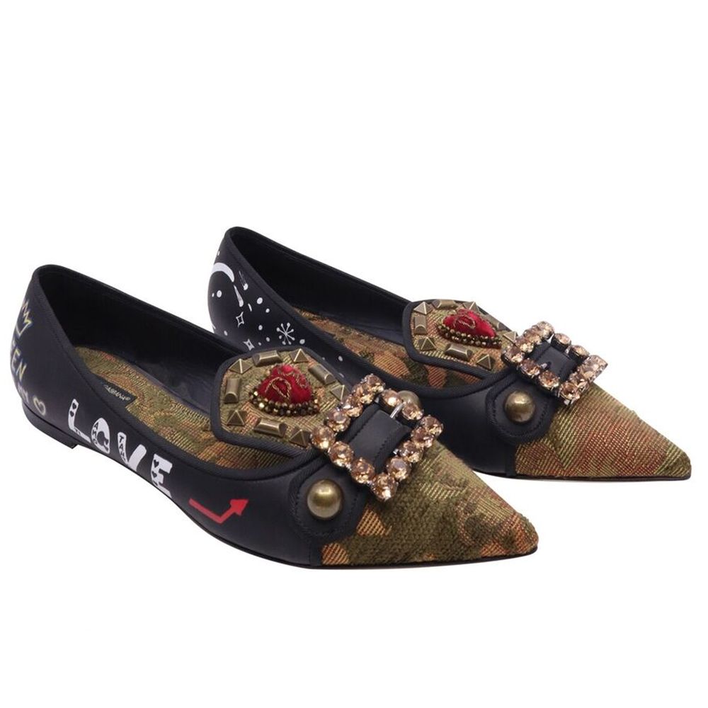 Dolce & Gabbana sorte kalveskinds pumps til kvinder