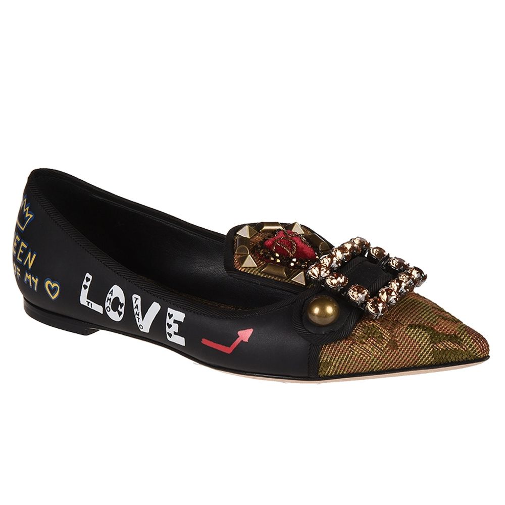 Dolce & Gabbana sorte kalveskinds pumps til kvinder