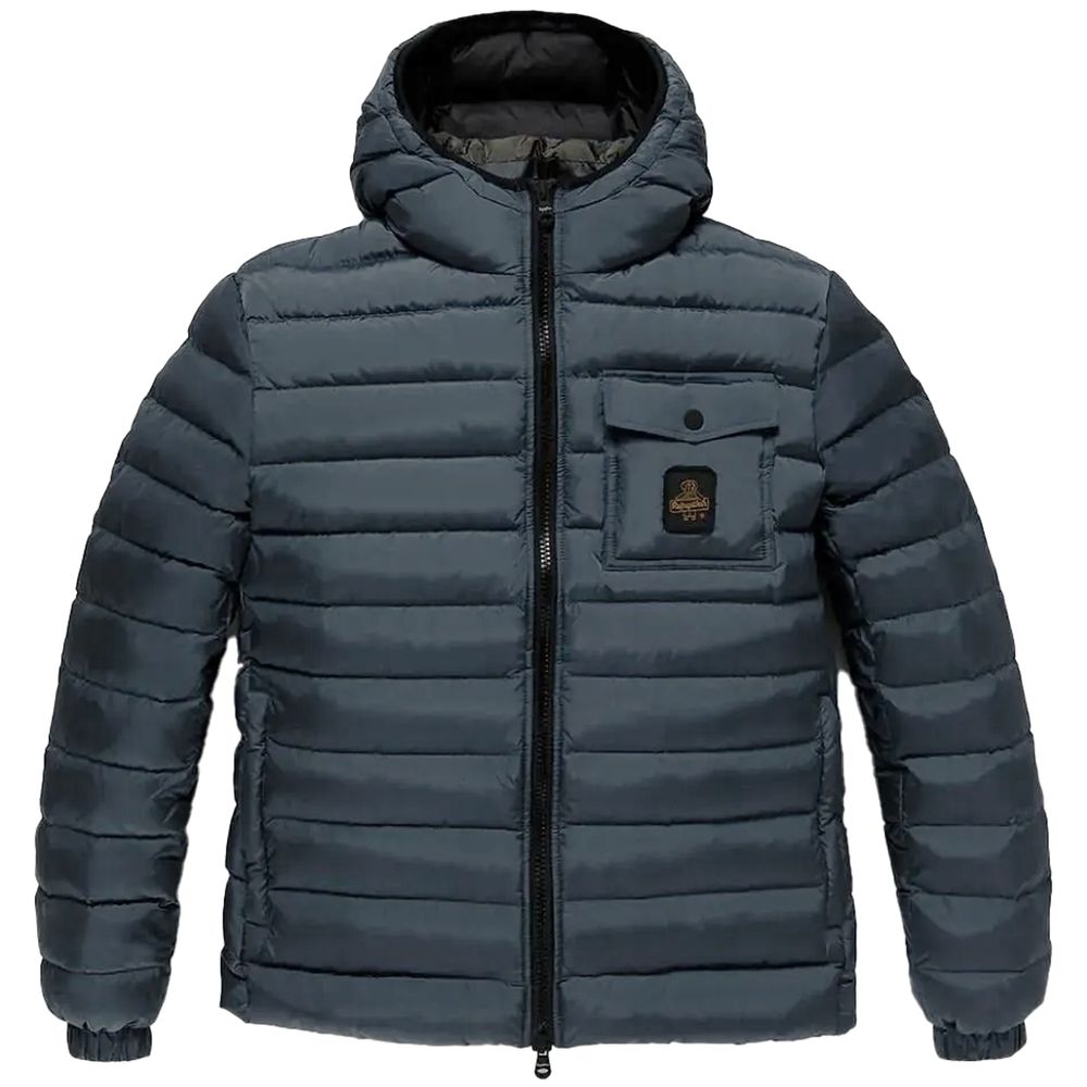 Refrigiwear lyseblå nylonjakke til mænd