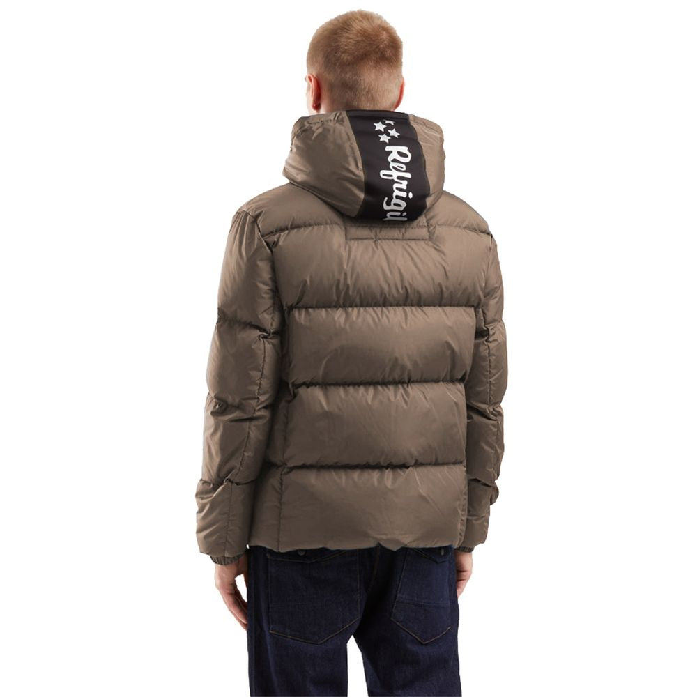 Refrigiwear brun nylonjakke til mænd