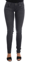 Acht slanke grå Slim-Fit designer jeans