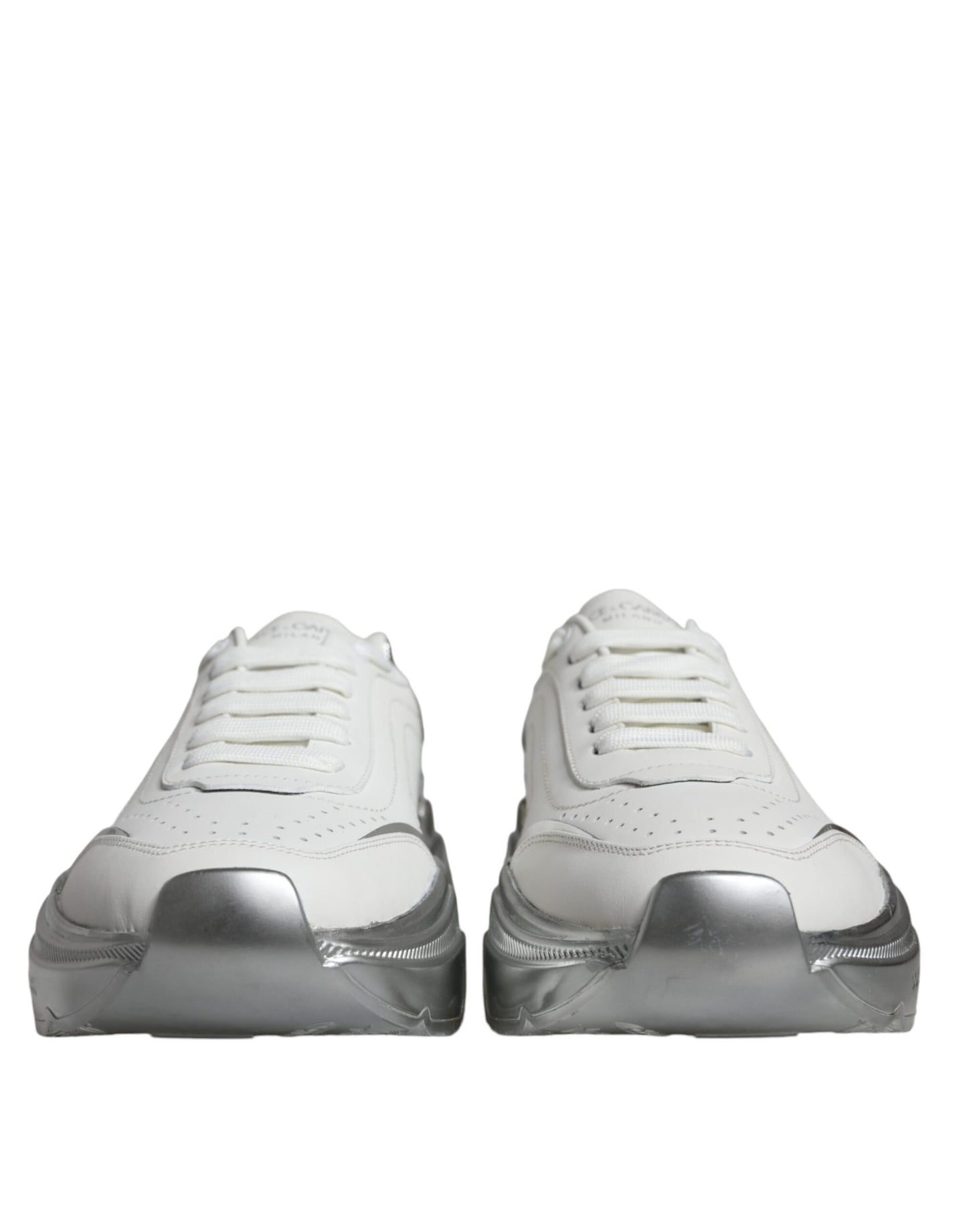 Dolce & Gabbana Hvide Sølv Daymaster Lave Sneakers Sko