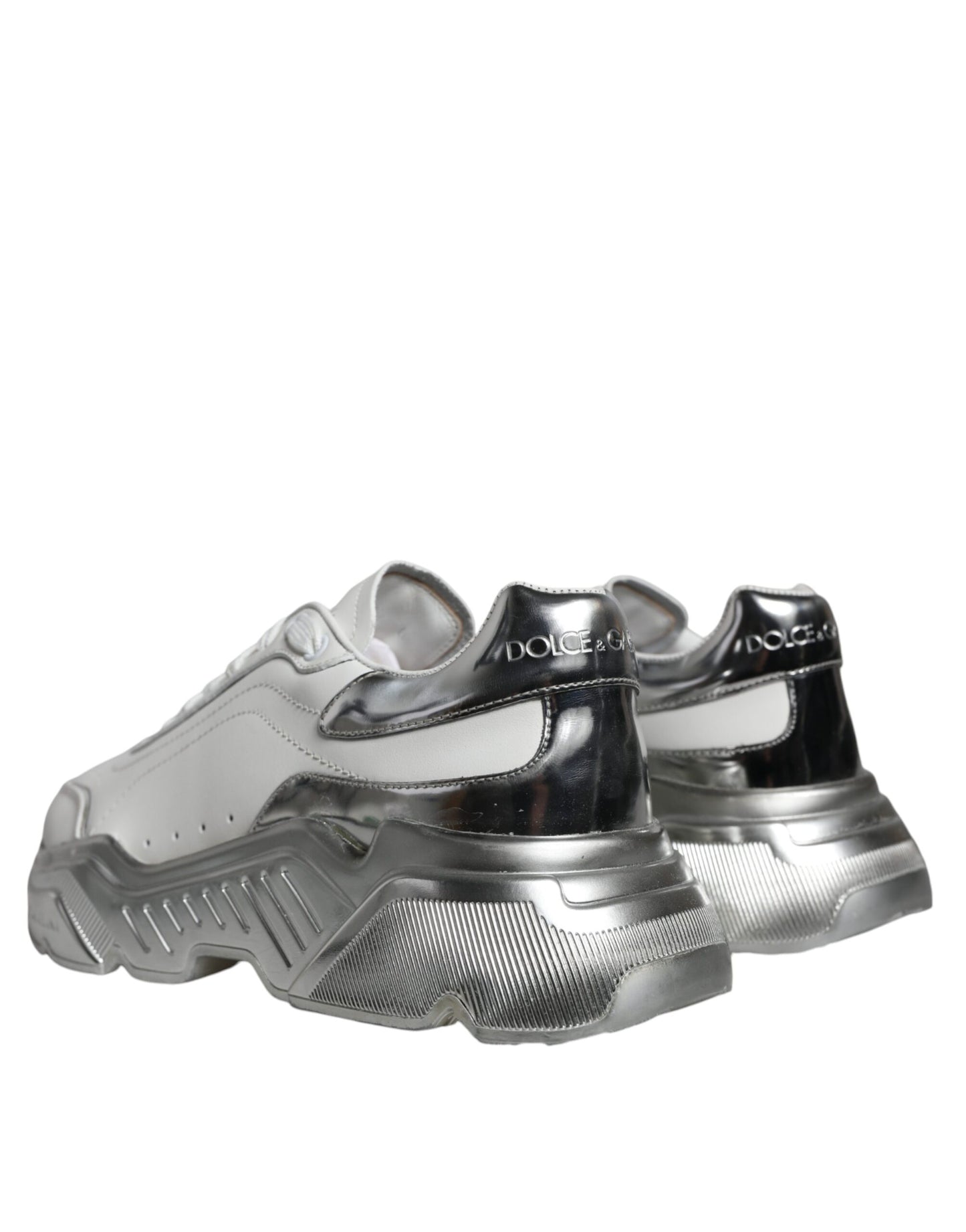 Dolce & Gabbana Hvide Sølv Daymaster Lave Sneakers Sko
