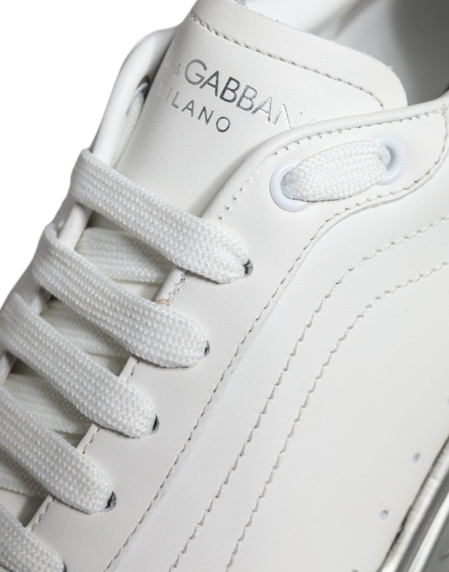 Dolce & Gabbana Hvide Sølv Daymaster Lave Sneakers Sko
