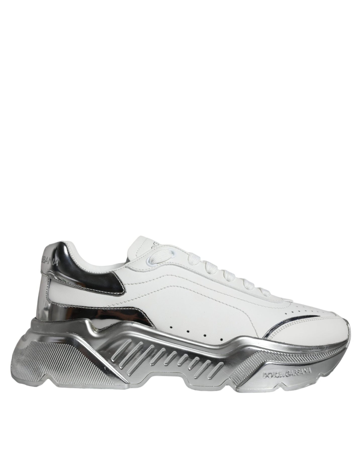 Dolce & Gabbana Hvide Sølv Daymaster Lave Sneakers Sko