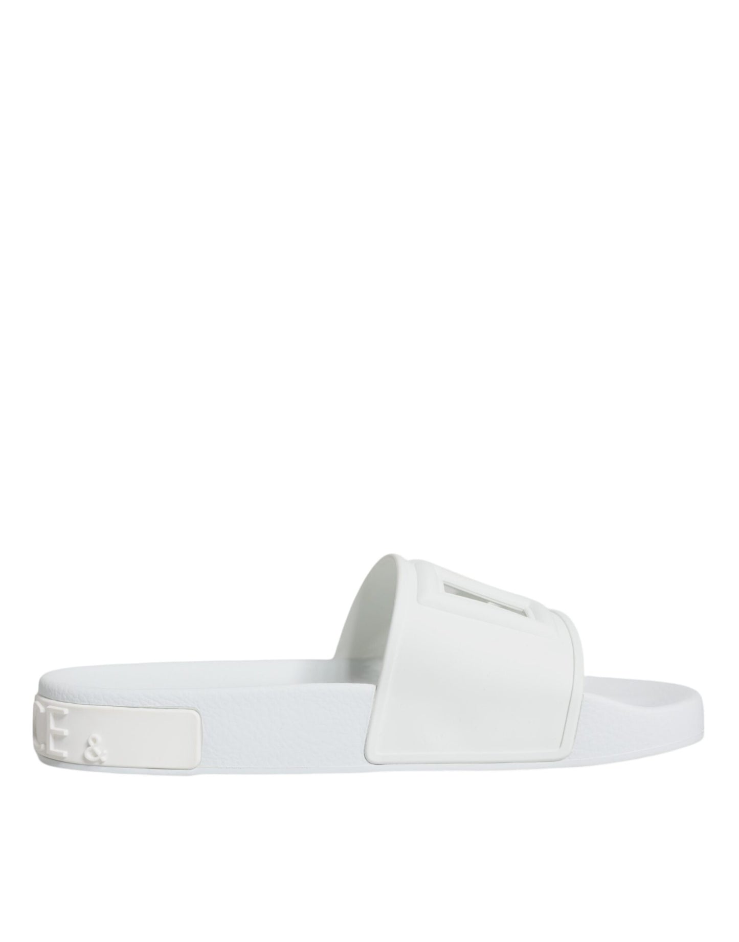 Dolce & Gabbana Hvide Gummi Sandaler Strandsko
