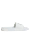 Dolce & Gabbana Hvide Gummi Sandaler Strandsko