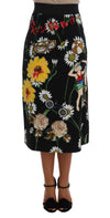 Dolce & Gabbana Udsmykket A-formet Mid-Lave Nederdel