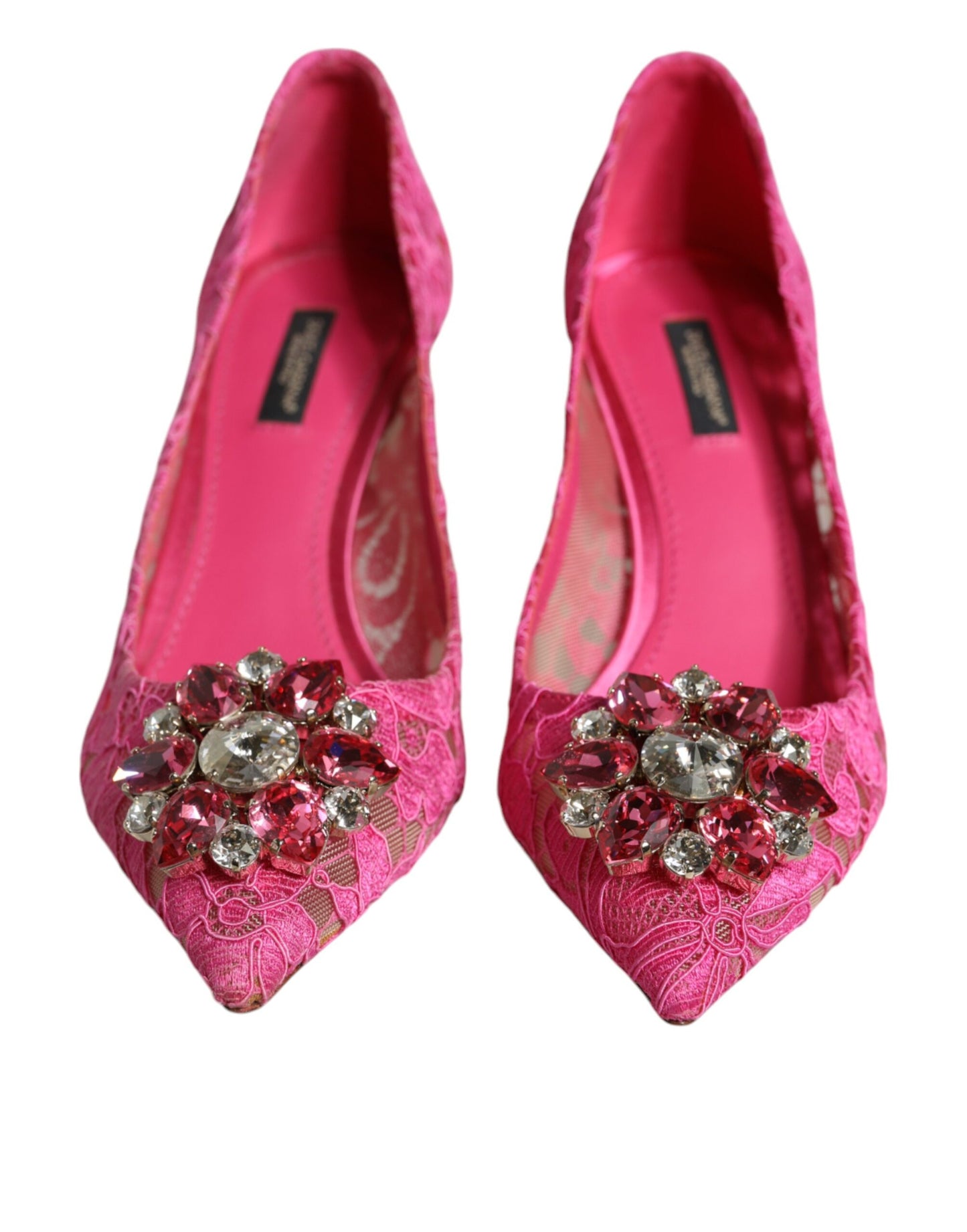 Dolce & Gabbana Pink Taormina Blonde Krystalhæle Pumps Sko