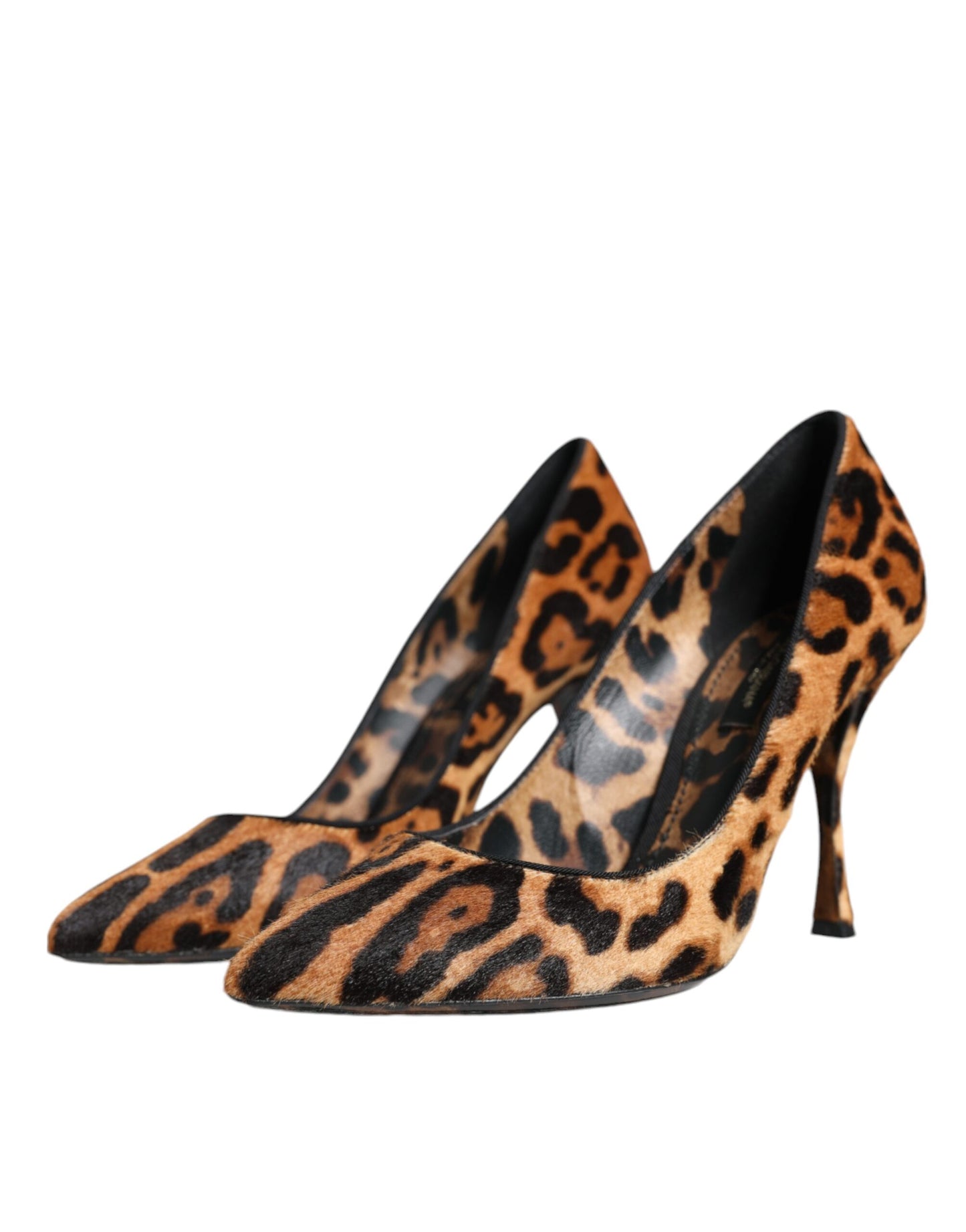 Dolce & Gabbana Brune Leopard Kalvehårs Pumps Sko