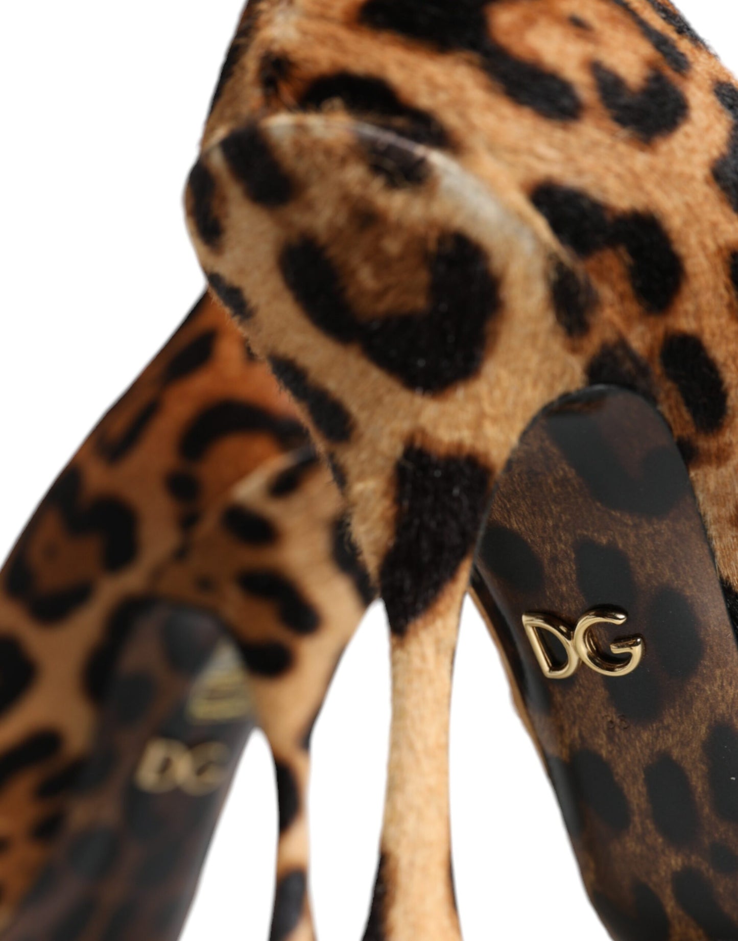 Dolce & Gabbana Brune Leopard Kalvehårs Pumps Sko