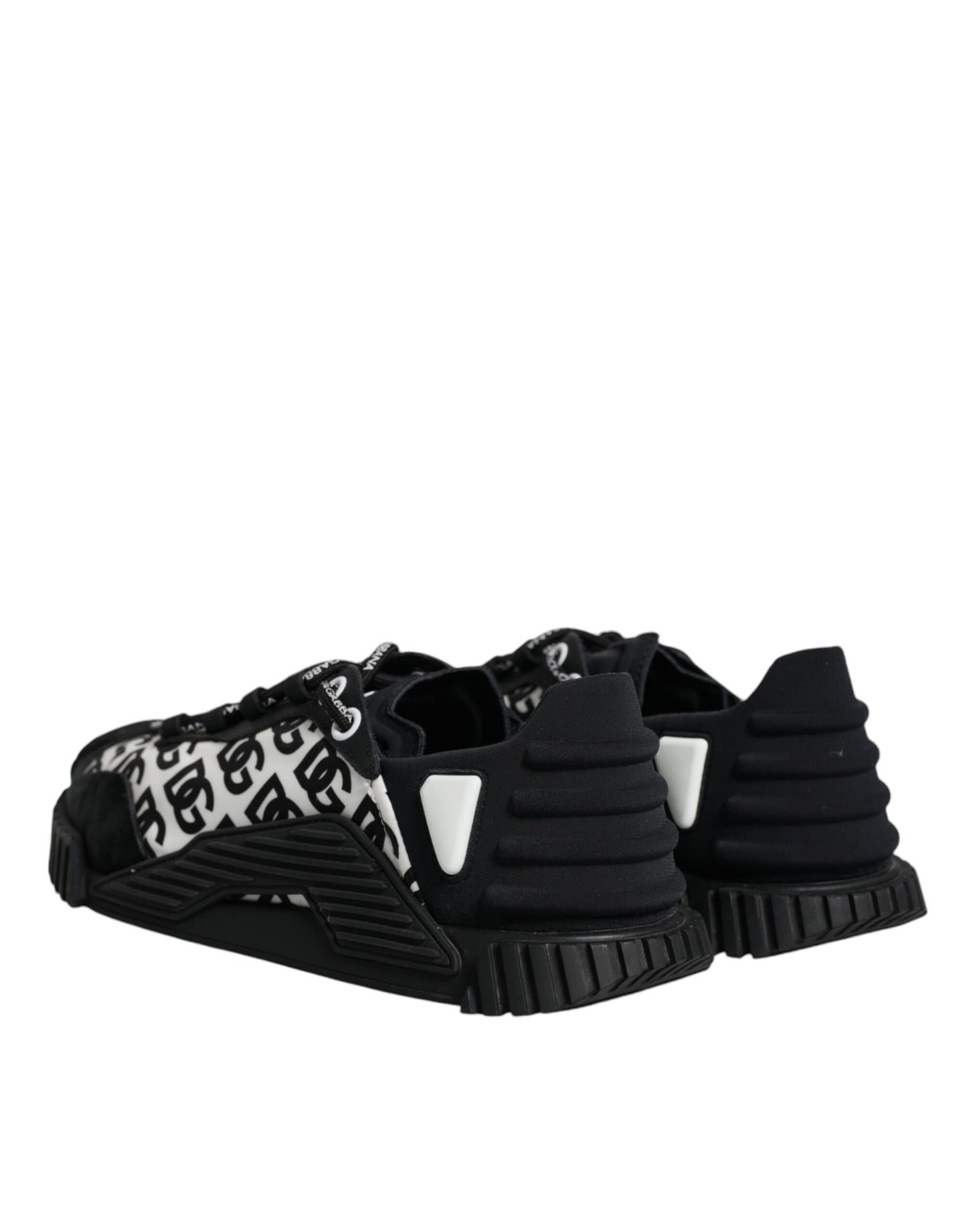 Dolce & Gabbana Sorte Logo Snøresko Low Top NS1 Sneakers