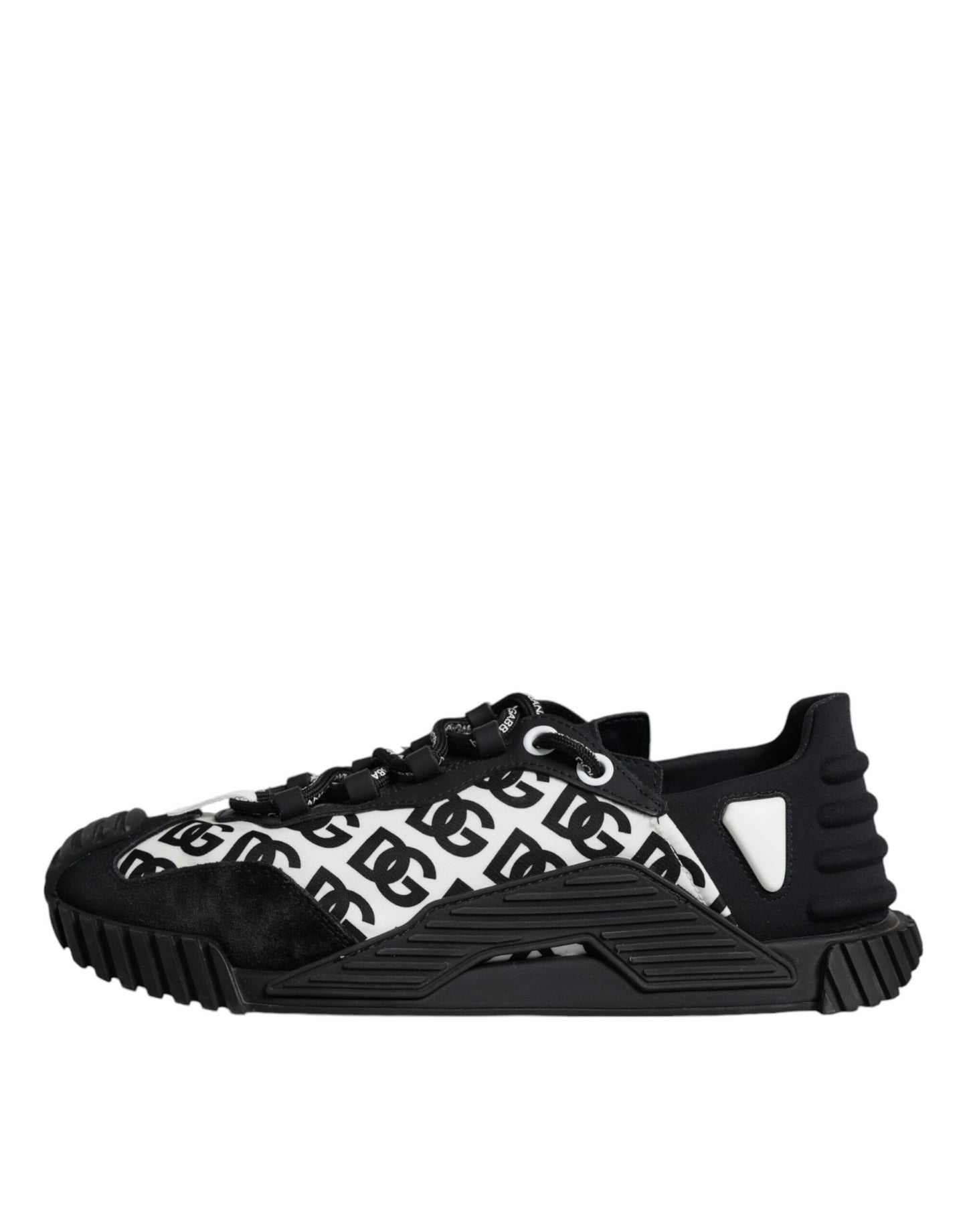 Dolce & Gabbana Sorte Logo Snøresko Low Top NS1 Sneakers