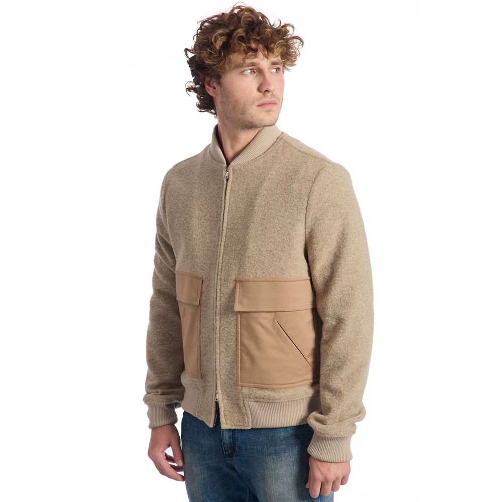 Roberto Pepe Luksus Beige Uld Herrejakke