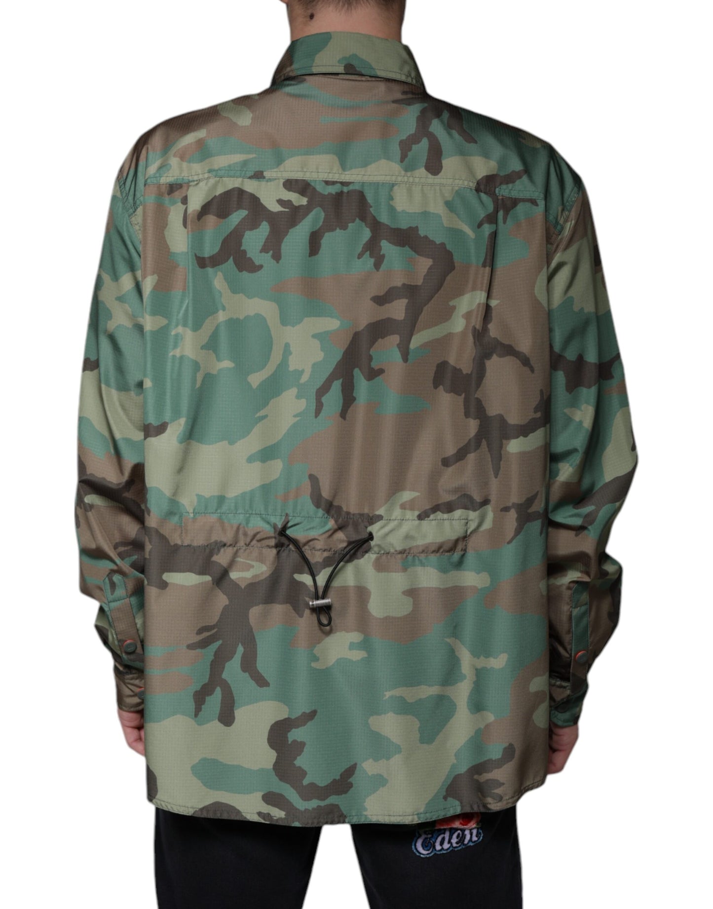 Dolce & Gabbana Flerfarvet Camouflage Skjorte Med Knapper