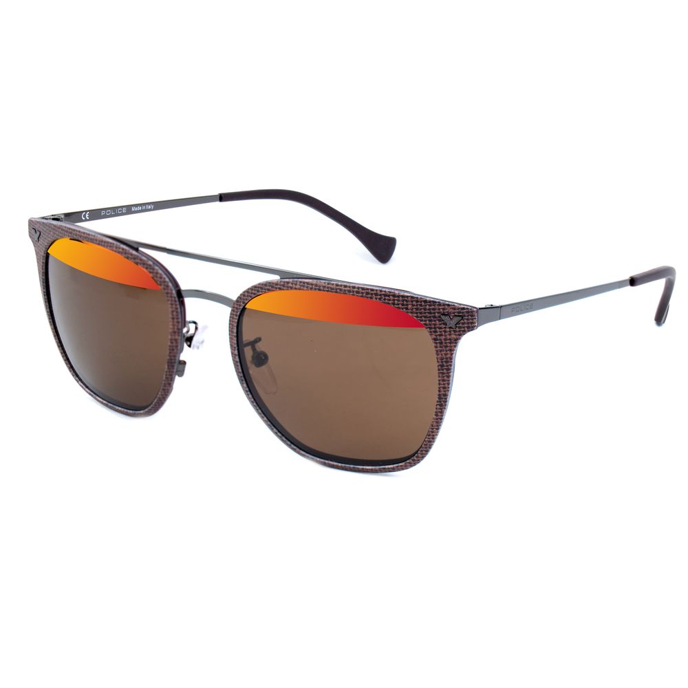 Politi Brune Metal Solbriller