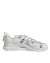 Dolce & Gabbana Hvide Lave NS1 Sneakers med Snørebånd