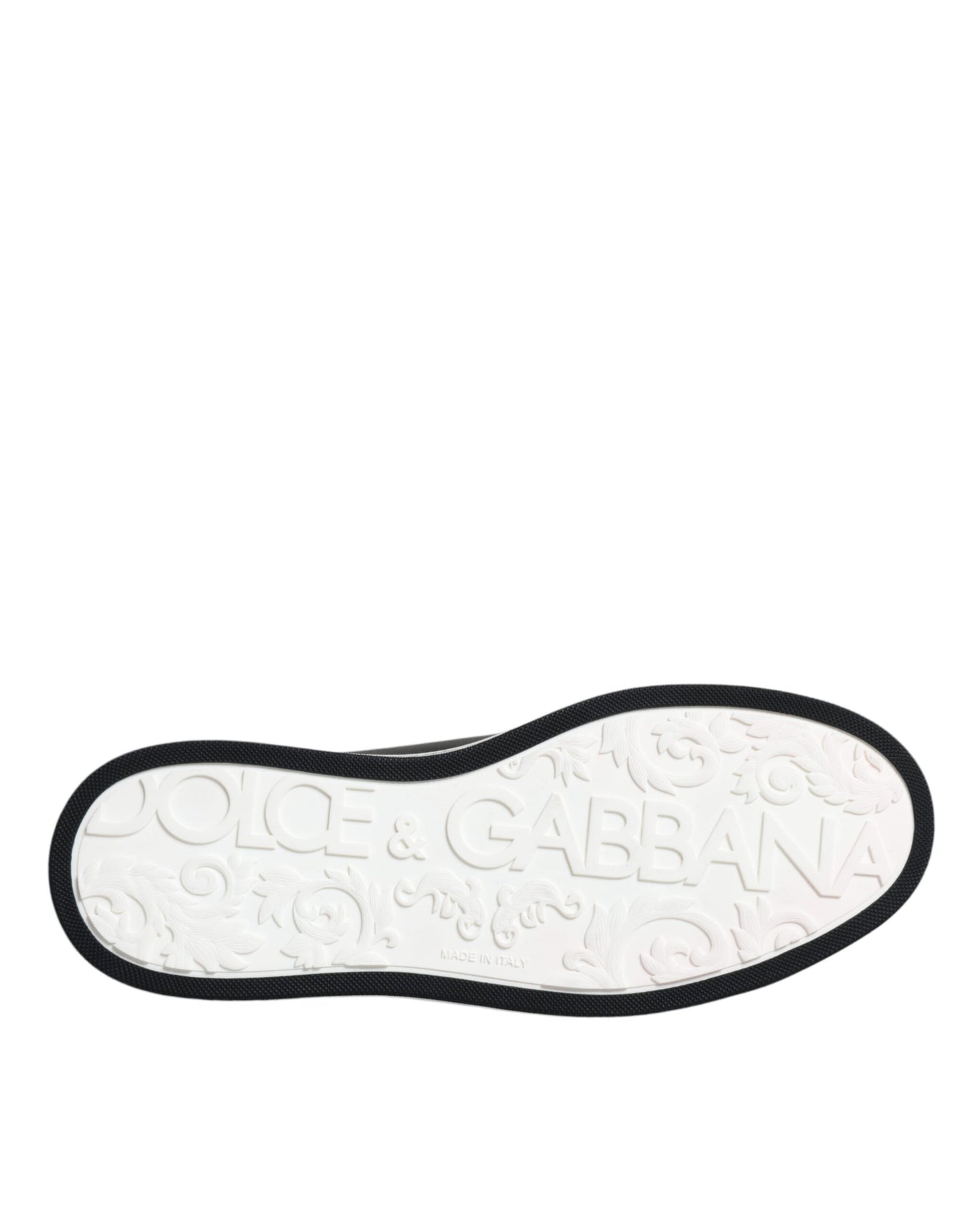 Dolce & Gabbana Sorte Læder Low Top Herre Sneakers Sko