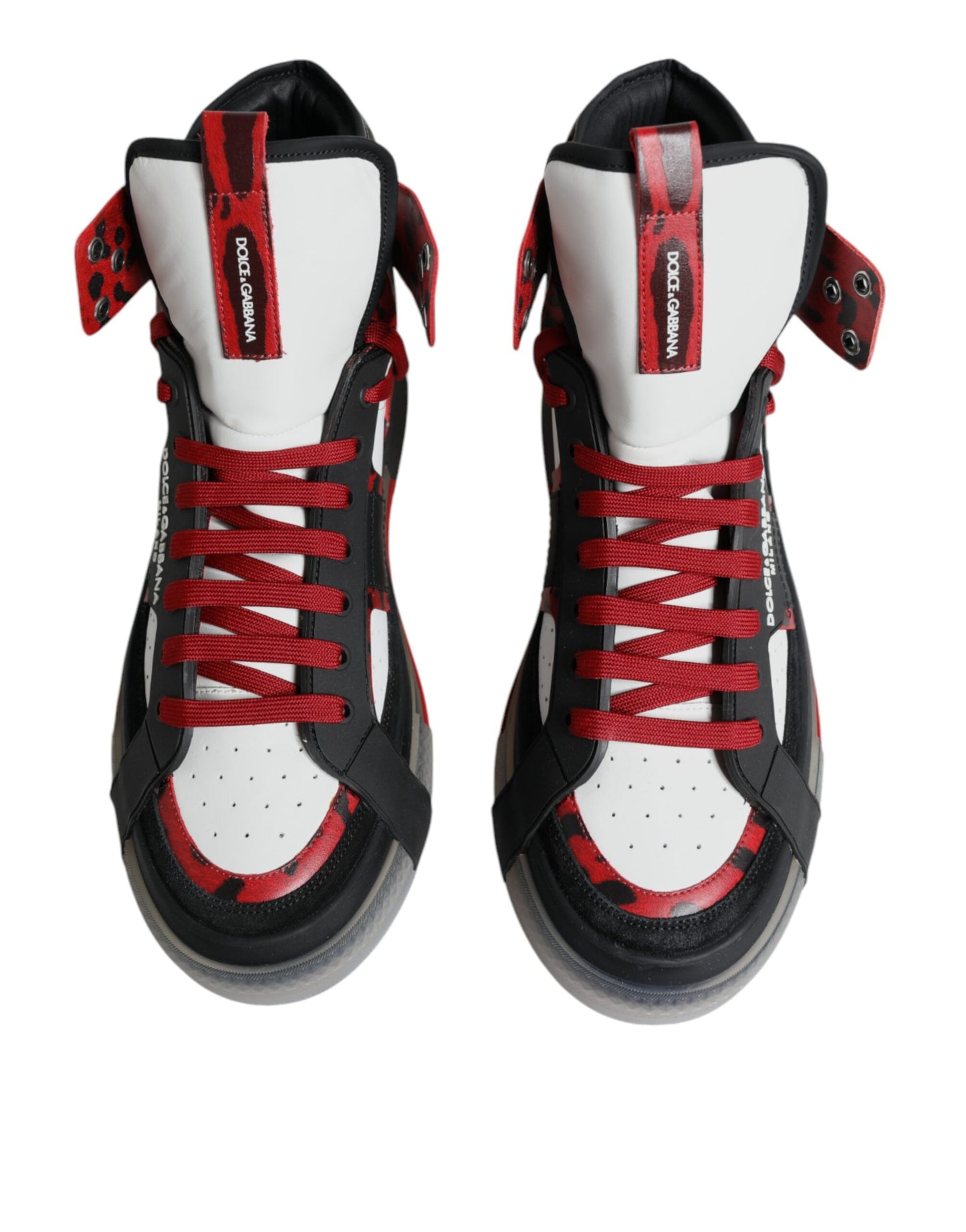 Dolce & Gabbana Flerfarvede Læder High Top Sneakers Sko