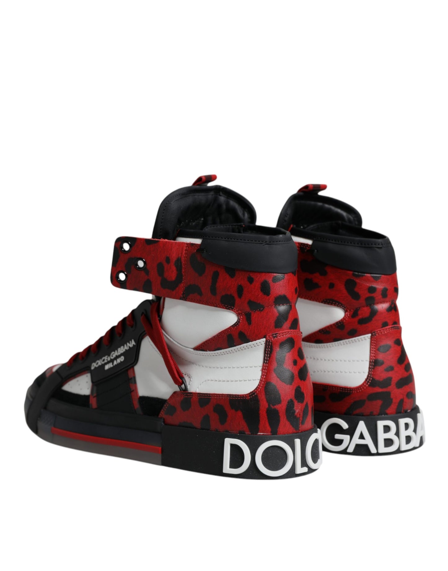 Dolce & Gabbana Flerfarvede Læder High Top Sneakers Sko