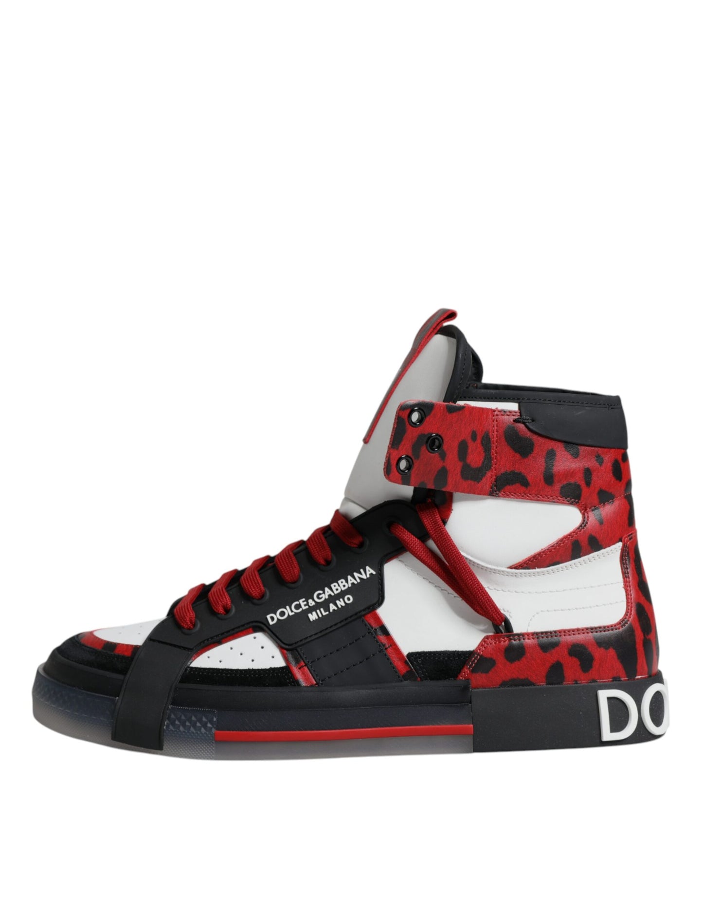 Dolce & Gabbana Flerfarvede Læder High Top Sneakers Sko
