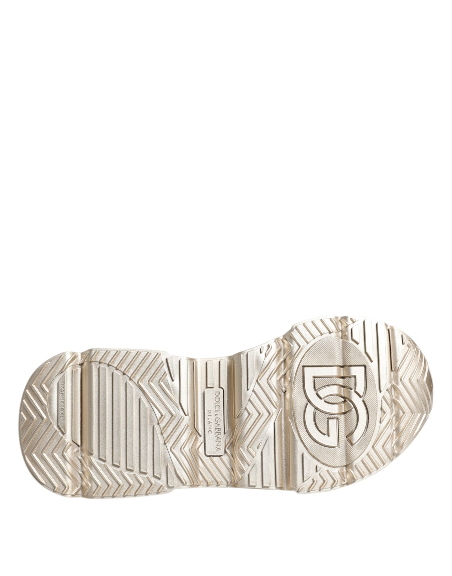 Dolce & Gabbana Guld Pailletter Iriserende Daymaster Sneakers Sko