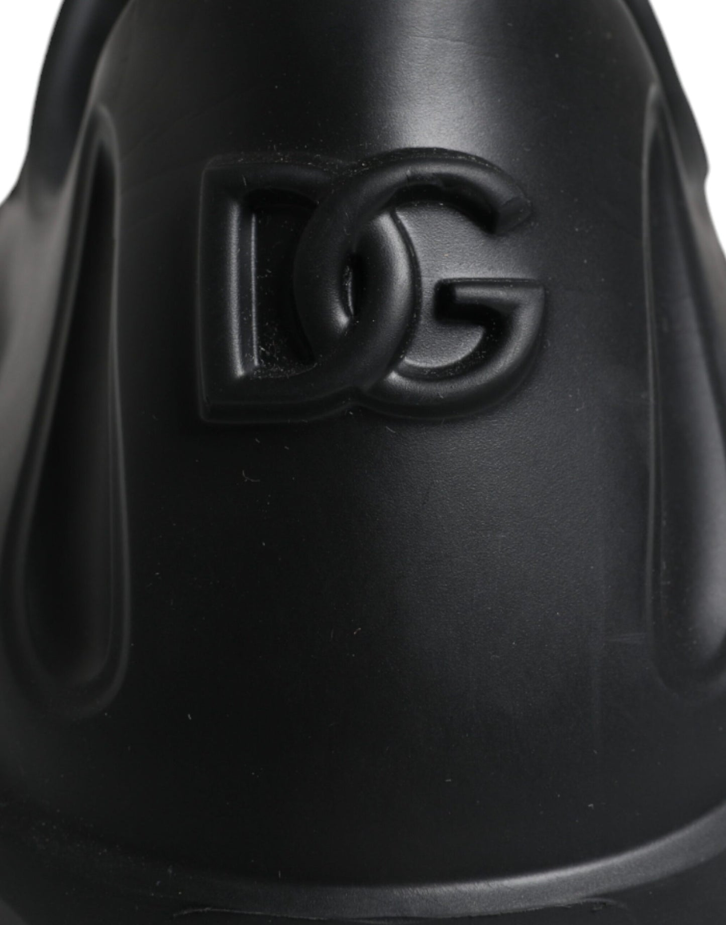 Dolce & Gabbana Sorte Folieret Gummi Legetøj Lave Sneakers Sko