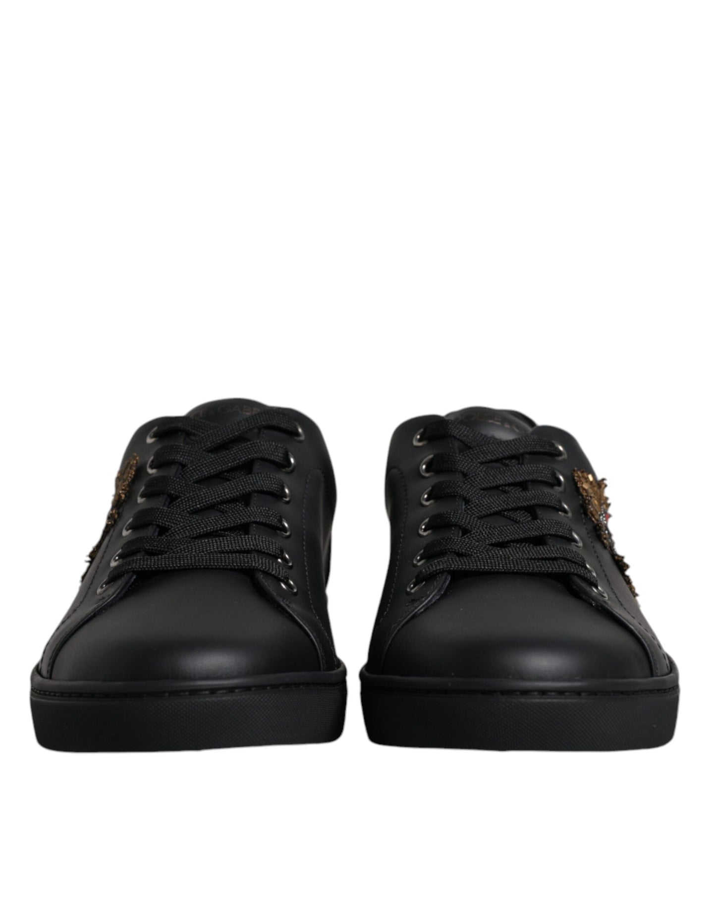 Dolce & Gabbana Sorte London Sacred Heart Herre Sneakers Sko