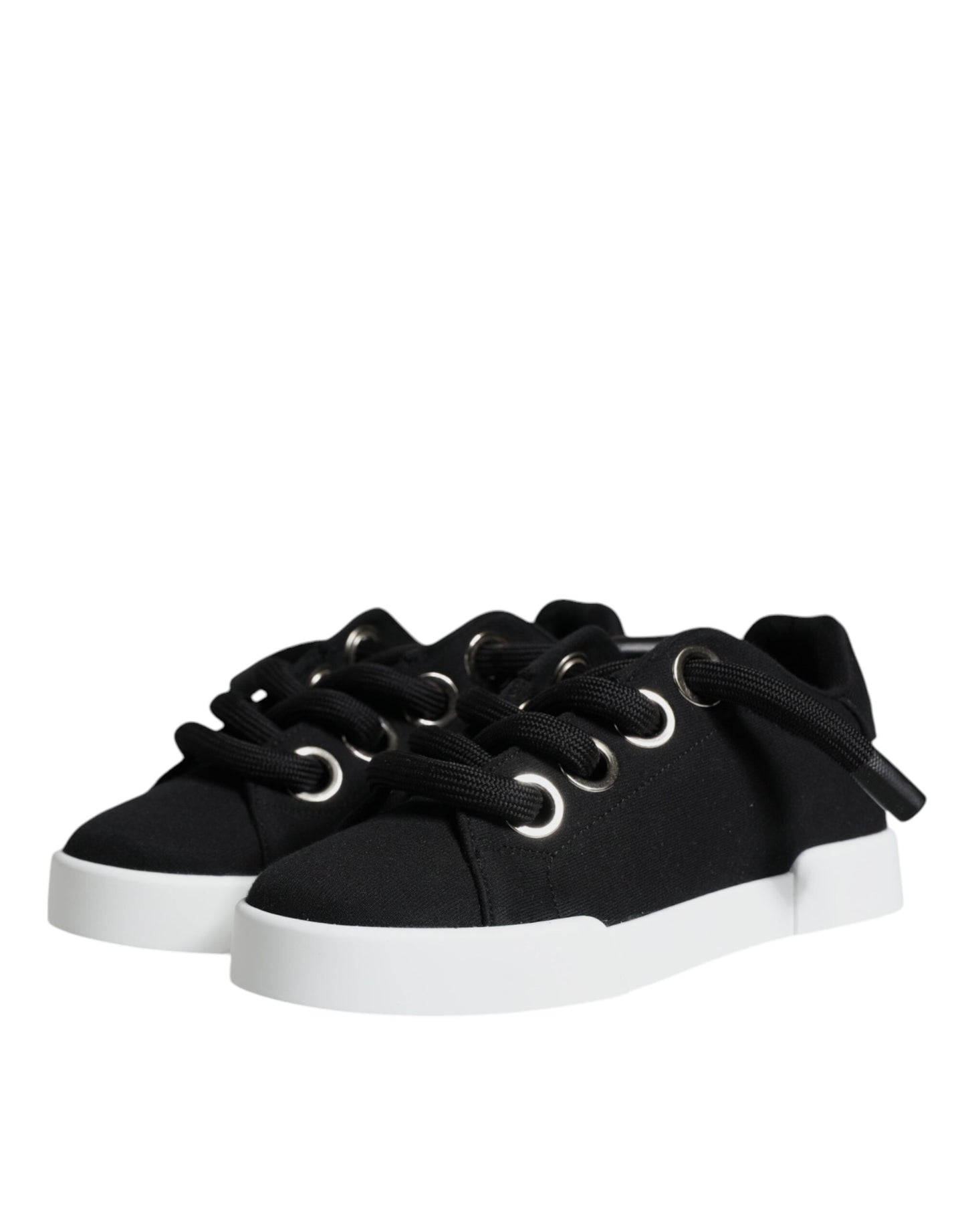 Dolce & Gabbana Sorte Portofino Lave Sneakers Sko