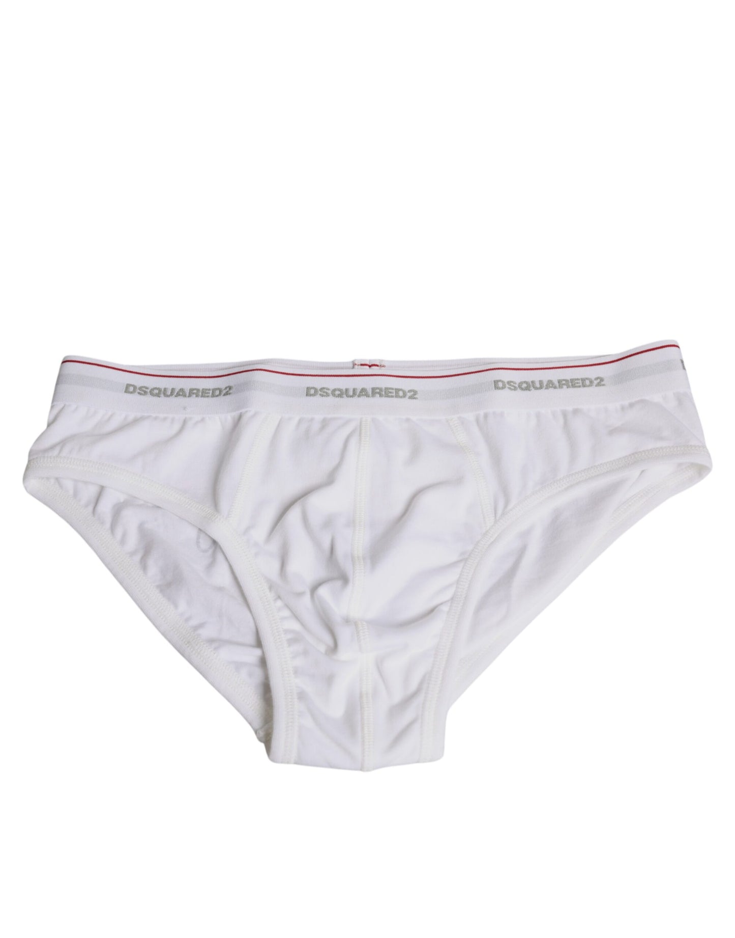 Dsquared² Hvide Bomulds Stretch Dameundertøj med Mellem Talje