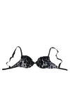 Roberto Cavalli Hvid Leopard Push Up Reggiseno Bh Undertøj