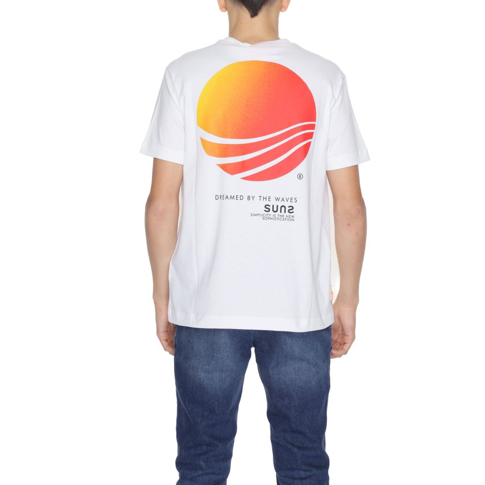 Hvid bomulds-T-shirt fra Suns
