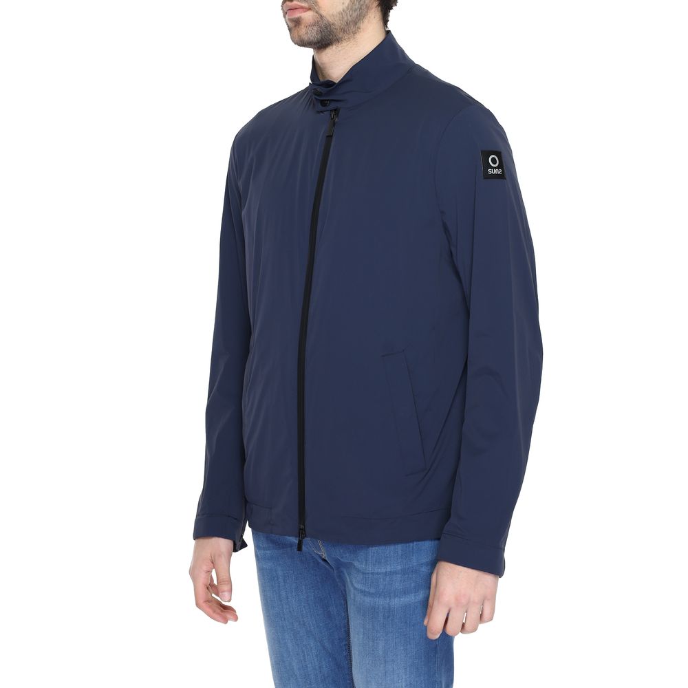 Suns Blå Nylon Jakke