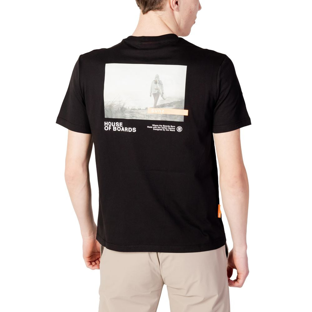 Sole sort bomulds-T-shirt