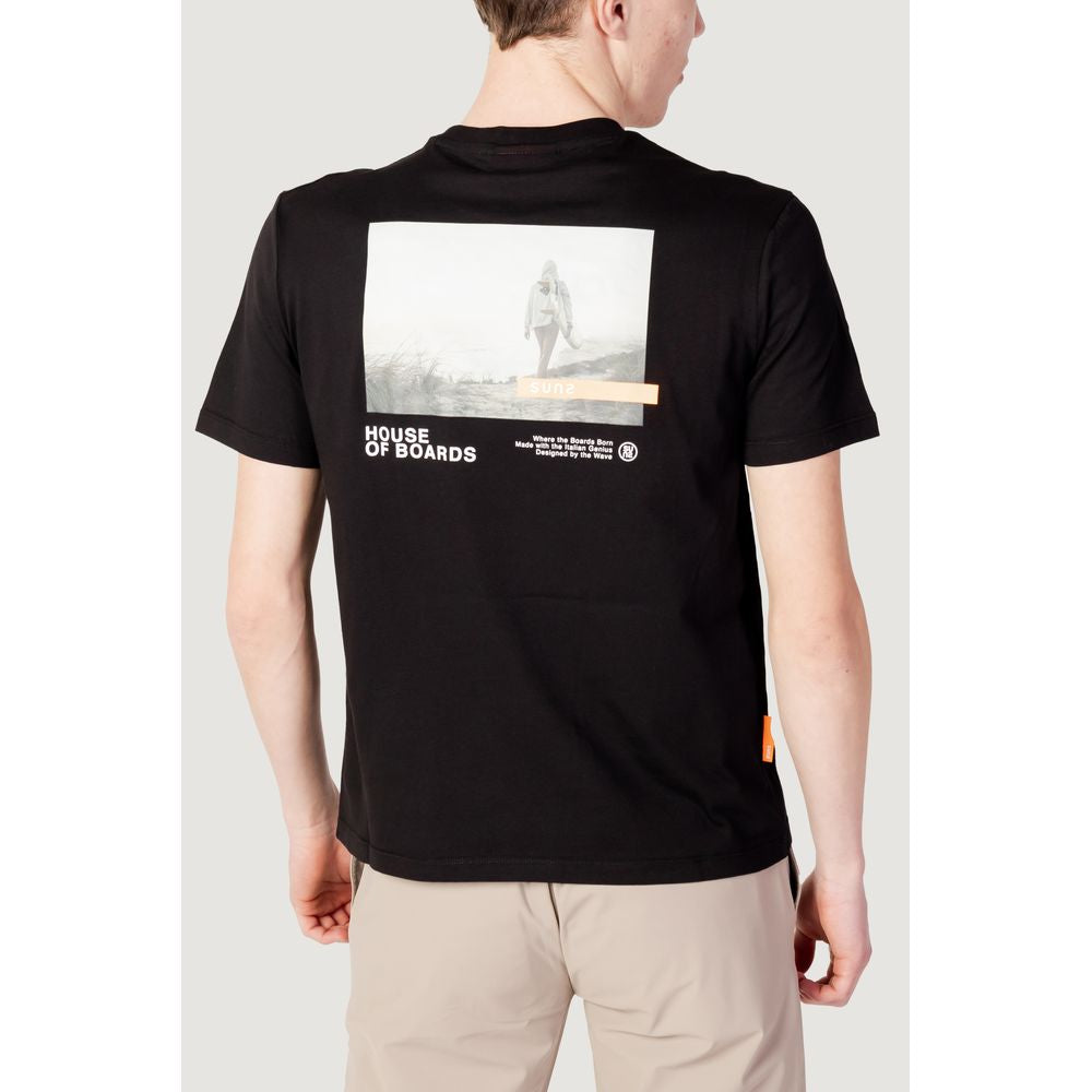 Sole sort bomulds-T-shirt