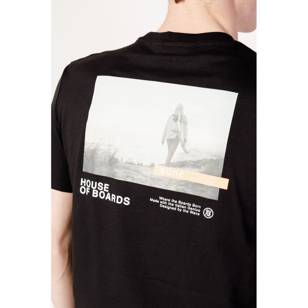 Sole sort bomulds-T-shirt