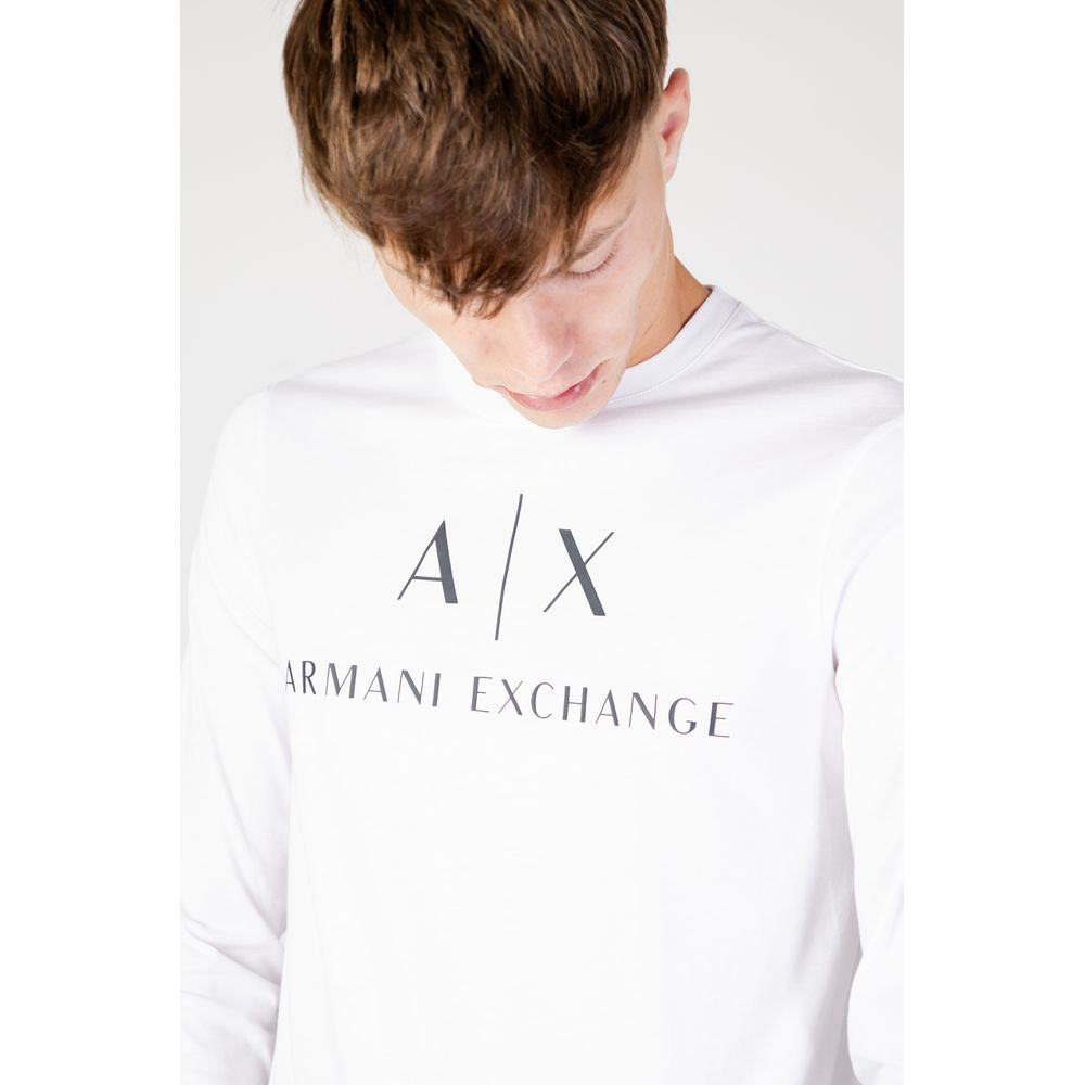 Armani Exchange Hvid Bomuldsskjorte