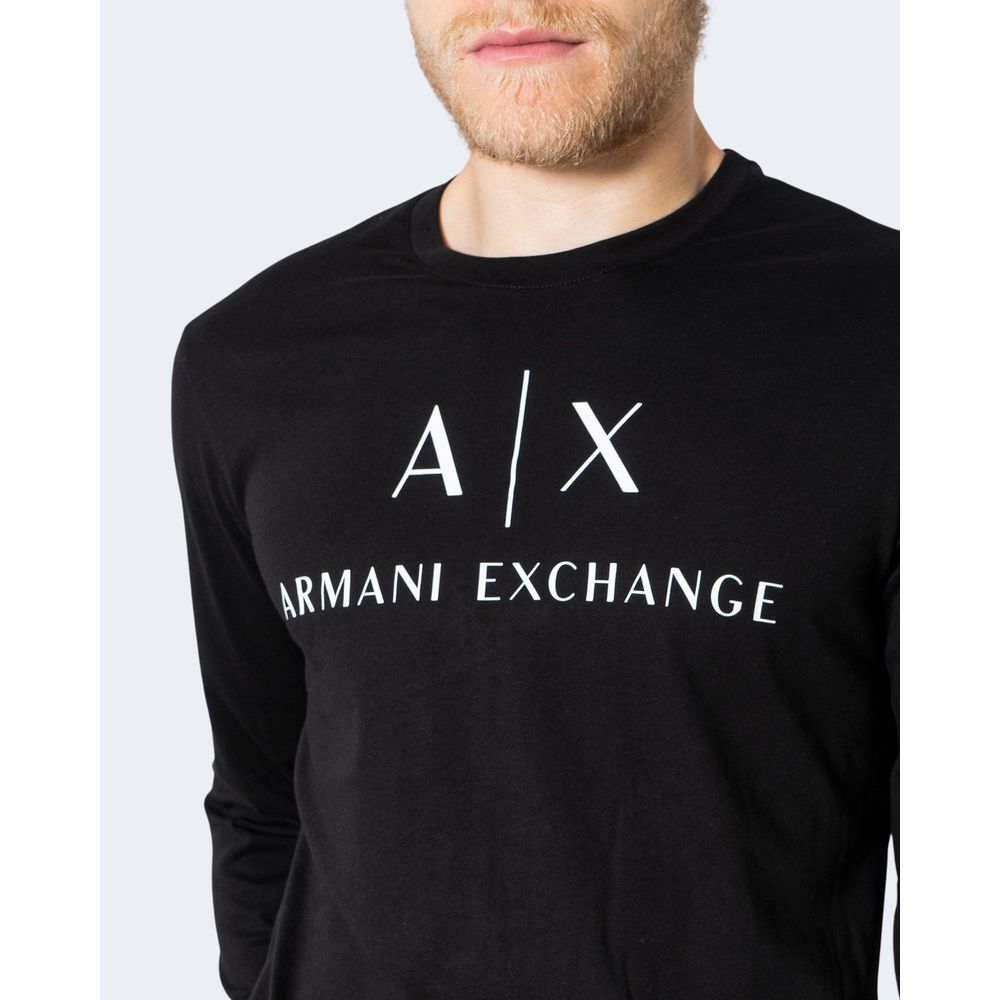 Armani Exchange sort bomuldsskjorte